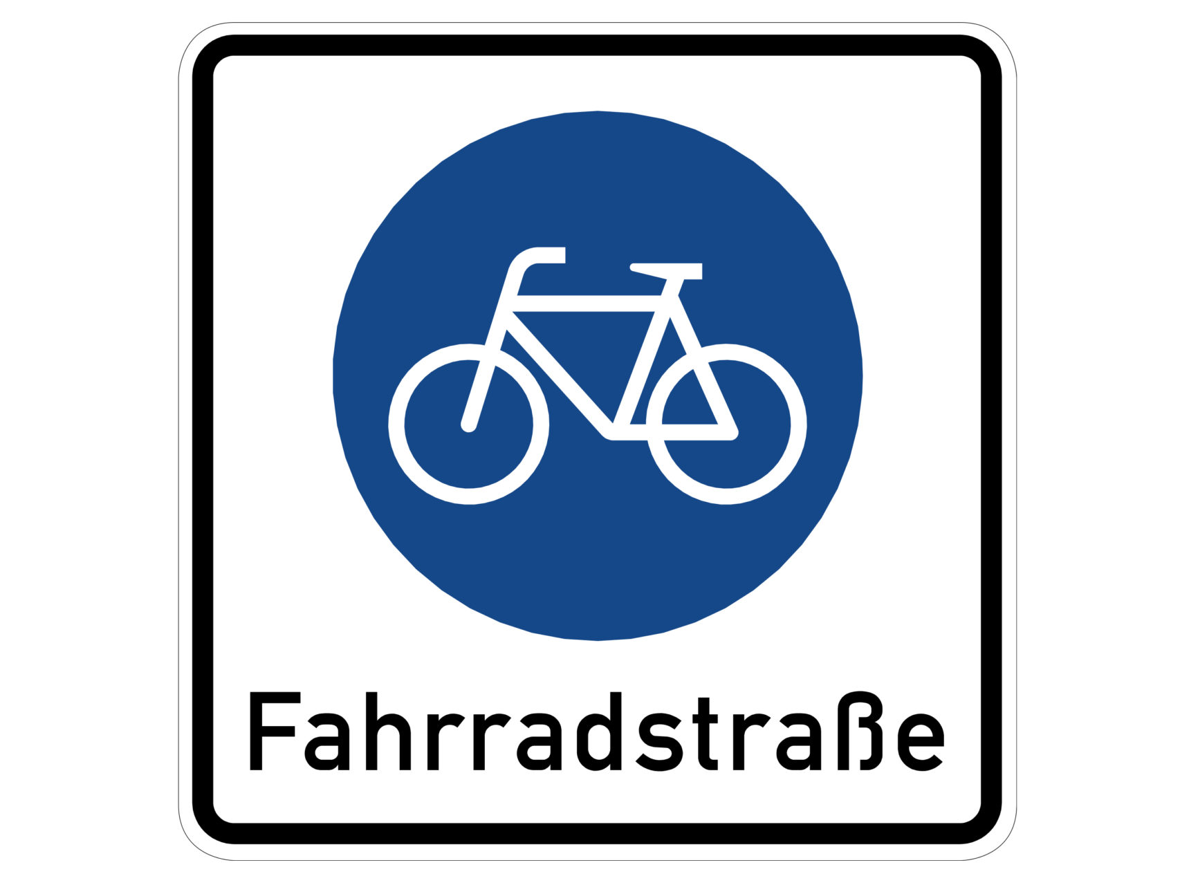 Verkehrszeichen 244.1 Beginn einer Fahrradstraße VMS